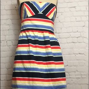 Vineyard Vines Strapless Dress with Pockets